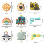 I bambini pompano all'aperto lo spruzzo d'acqua gioca i giocattoli dell'acqua della spiaggia della spiaggia, stile:, Shiba Inu, Cat, Tiger, Pink Pig, Police Car, Train, Excavator, Dinosaur, Rainbow, Astronaut