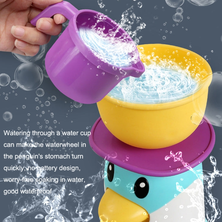 LXB-76 Mulino a vento del pinguino del bagno del bambino che gioca il giocattolo dell'acqua