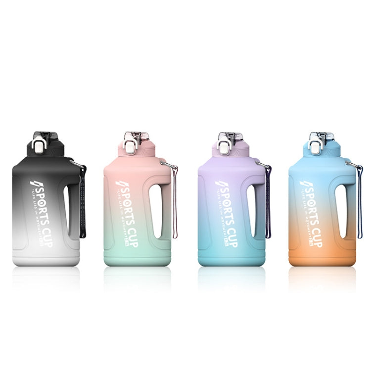 Borraccia sportiva con coppa di paglia a gradiente di grande capacità con scala, 1500ml, 2300ml, 3800ml