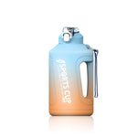 Borraccia sportiva con coppa di paglia a gradiente di grande capacità con scala, 1500ml, 2300ml, 3800ml