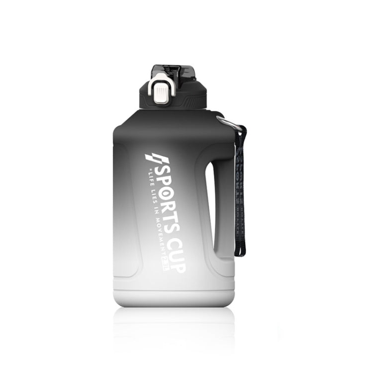 Borraccia sportiva con coppa di paglia a gradiente di grande capacità con scala, 1500ml, 2300ml, 3800ml