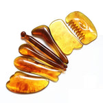 7 pezzi/set penna per agopuntura meridiana con penna per raschiare il viso, Green, Pink, Amber