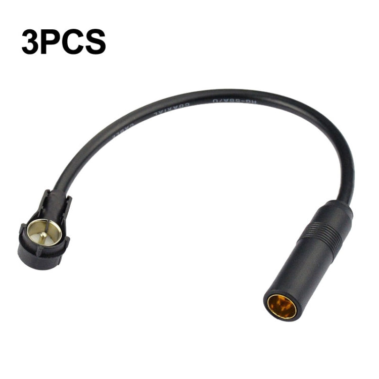 Spina per interruttore antenna audio ISO per bocca femmina DIN per automobile da 3 pezzi, DIN Female Mouth Transfer ISO Female Mouth