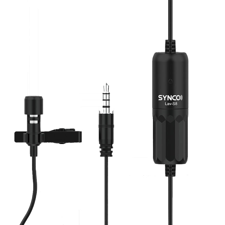 Microfono cablato SYNCO S8 Lavalier con cavo 8 metri