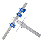 Strumento di aiuto per la lavorazione del legno Maniglia Punzone Localizzatore Apri foro per porta dell'armadio, Semium Aluminum Alloy, Blue Plastic Ordinary, Blue Plastic HD, Black Plastic HD, Blue HD Set, Black HD Set, All Aluminum Alloy