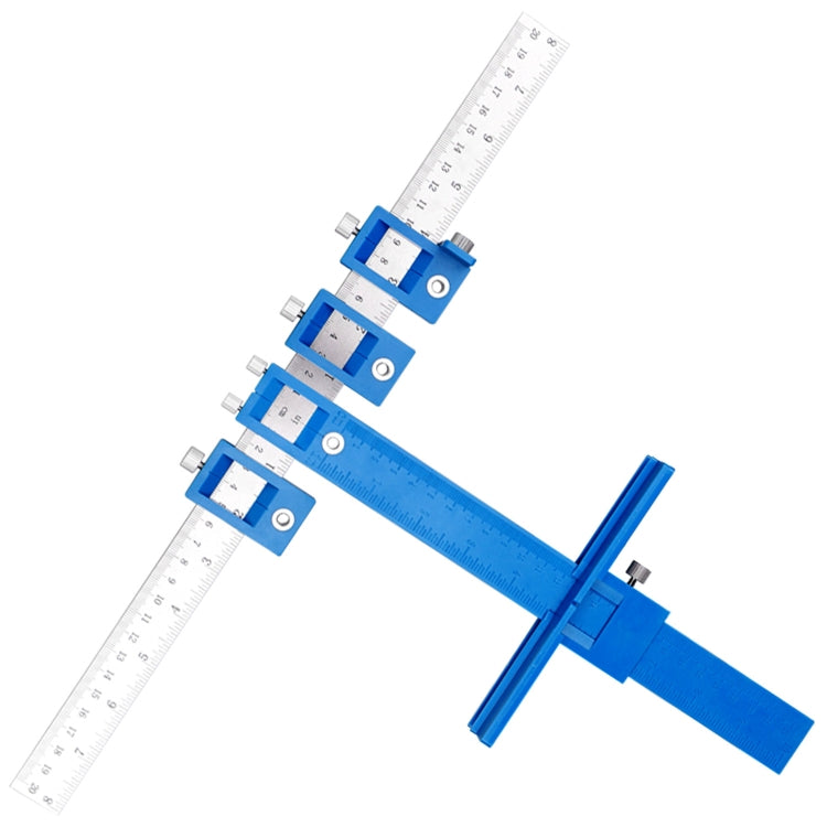 Strumento di aiuto per la lavorazione del legno Maniglia Punzone Localizzatore Apri foro per porta dell'armadio, Semium Aluminum Alloy, Blue Plastic Ordinary, Blue Plastic HD, Black Plastic HD, Blue HD Set, Black HD Set, All Aluminum Alloy