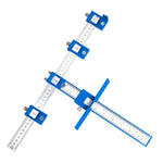 Strumento di aiuto per la lavorazione del legno Maniglia Punzone Localizzatore Apri foro per porta dell'armadio, Semium Aluminum Alloy, Blue Plastic Ordinary, Blue Plastic HD, Black Plastic HD, Blue HD Set, Black HD Set, All Aluminum Alloy