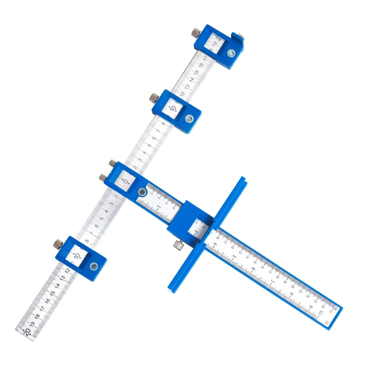 Strumento di aiuto per la lavorazione del legno Maniglia Punzone Localizzatore Apri foro per porta dell'armadio, Semium Aluminum Alloy, Blue Plastic Ordinary, Blue Plastic HD, Black Plastic HD, Blue HD Set, Black HD Set, All Aluminum Alloy