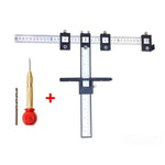 Strumento di aiuto per la lavorazione del legno Maniglia Punzone Localizzatore Apri foro per porta dell'armadio, Semium Aluminum Alloy, Blue Plastic Ordinary, Blue Plastic HD, Black Plastic HD, Blue HD Set, Black HD Set, All Aluminum Alloy