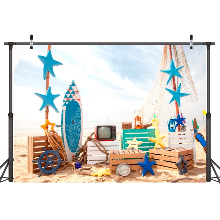 Panno per sfondo fotografico da spiaggia da 2,1 m x 1,5 m