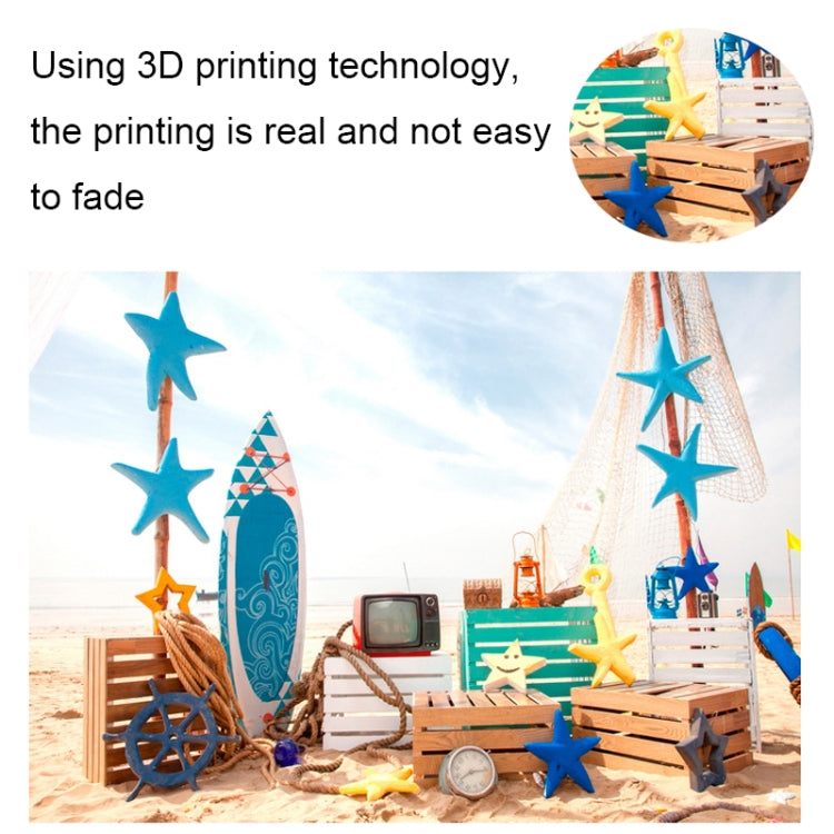 Panno per sfondo fotografico da spiaggia da 2,1 m x 1,5 m