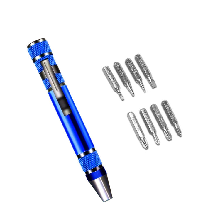 Cacciavite 8 in 1 in lega di alluminio con combinazione di smontaggio e riparazione della penna, 8 In 1 Blue, 8 In 1 Red, 8 In 1 Black, 8 In 1 Silver