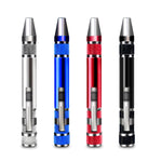 Cacciavite 8 in 1 in lega di alluminio con combinazione di smontaggio e riparazione della penna, 8 In 1 Blue, 8 In 1 Red, 8 In 1 Black, 8 In 1 Silver