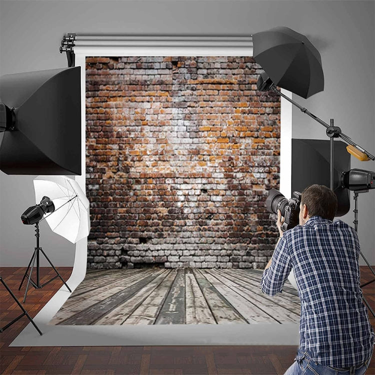 3740 2,1 mx 1,5 m muro di mattoni e pavimento in legno sfondo fotografico