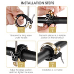 WEST BIKING Campanello in rame retrò per bicicletta con campanello nitido e rumoroso, WEST BIKING Copper Bell(Gold)