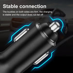 Caricabatteria per auto doppio USB 2PCS PD + 2.4A, stile:, 2 Ports (Black), 2 Ports (White), 3 Ports (Black), 3 Ports (White)