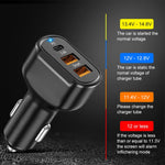 Caricabatteria per auto doppio USB 2PCS PD + 2.4A, stile:, 2 Ports (Black), 2 Ports (White), 3 Ports (Black), 3 Ports (White)