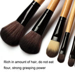Set di pennelli per il trucco Strumento per il trucco con pennelli per cipria in polvere, 12 PCS / Set Black, 12 PCS / Set  Wood Color, 15 PCS / Set Black, 15 PCS / Set Wood Color, 18 PCS / Set Black, 18 PCS / Set Wood Color