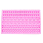 Stampo in silicone per torta fondente intrecciato con perle intrecciate