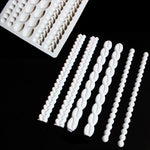 Stampo in silicone per torta fondente intrecciato con perle intrecciate