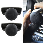 Booster per volante con cuscinetto in silicone per autoveicoli da 2 pezzi, Black, Blue