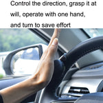 Booster per volante con cuscinetto in silicone per autoveicoli da 2 pezzi, Black, Blue