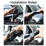 Booster per volante con cuscinetto in silicone per autoveicoli da 2 pezzi, Black, Blue