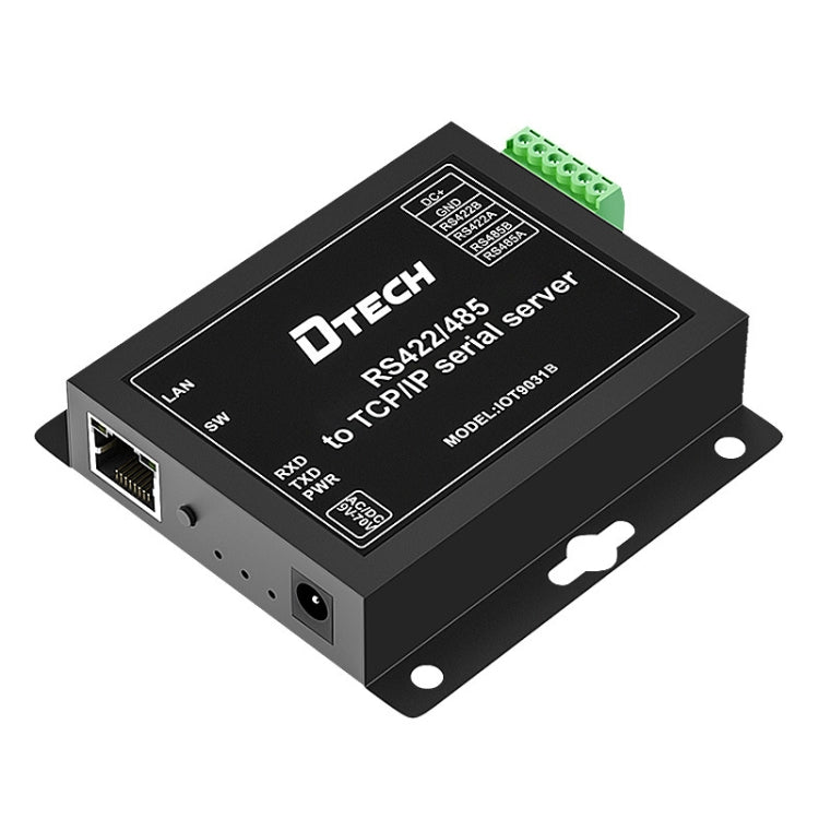 DTECH IOT9031B RS485/422 a TCP/IP Ethernet Serial Port Server, spina CN, IOT9031B RS485/422 To TCP/IP