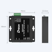 DTECH IOT9031B RS485/422 a TCP/IP Ethernet Serial Port Server, spina CN, IOT9031B RS485/422 To TCP/IP