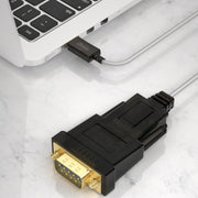 DTECH DT-5002F Porta COM da 1 m da USB a RS232 per linea seriale DB9, 1m