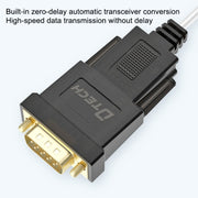 DTECH DT-5002F Porta COM da 1 m da USB a RS232 per linea seriale DB9, 1m