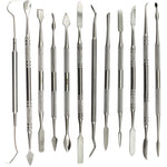 12 in 1 coltello da intaglio per cera in acciaio inossidabile set di strumenti dentali strumento per modellare l'argilla, 12 In 1 Knife