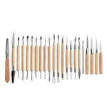 Set di strumenti per ceramica Coltello da intaglio in pietra per argilla ceramica Strumento combinato per argilla fai-da-te, 22 In 1, 24 In 1, 27 In 1, 32 In 1
