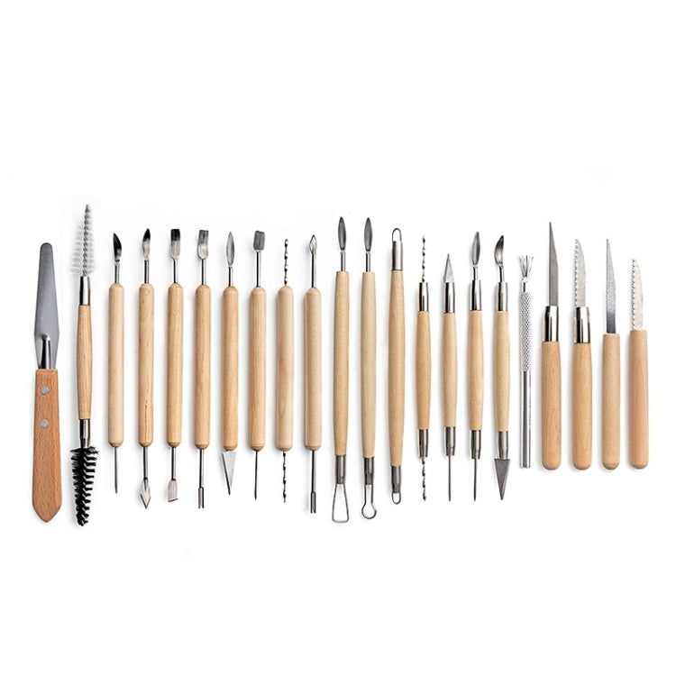 Set di strumenti per ceramica Coltello da intaglio in pietra per argilla ceramica Strumento combinato per argilla fai-da-te, 22 In 1, 24 In 1, 27 In 1, 32 In 1