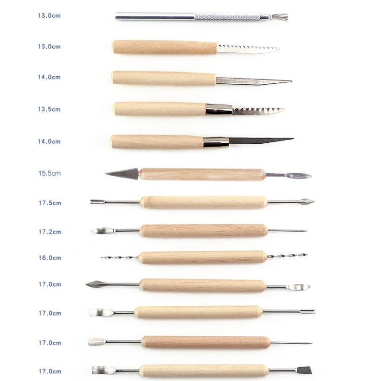 Set di strumenti per ceramica Coltello da intaglio in pietra per argilla ceramica Strumento combinato per argilla fai-da-te, 22 In 1, 24 In 1, 27 In 1, 32 In 1