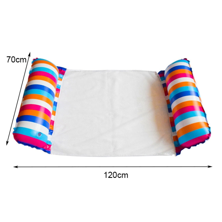 MT-2204008 Letto galleggiante gonfiabile in PVC a strisce verticali colorate, Colorful