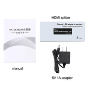 DTECH DT-7144A HDMI 2.0 1 In 4 Out 4K X 2K HD Splitter Video, Spina CN, DT-7144A