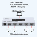 DTECH DT-7144A HDMI 2.0 1 In 4 Out 4K X 2K HD Splitter Video, Spina CN, DT-7144A