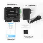 DTECH IOT9031 RS232/485/422 a TCP 3 in 1 server seriale, spina CN, IOT9031 RS232/485/422 To TCP