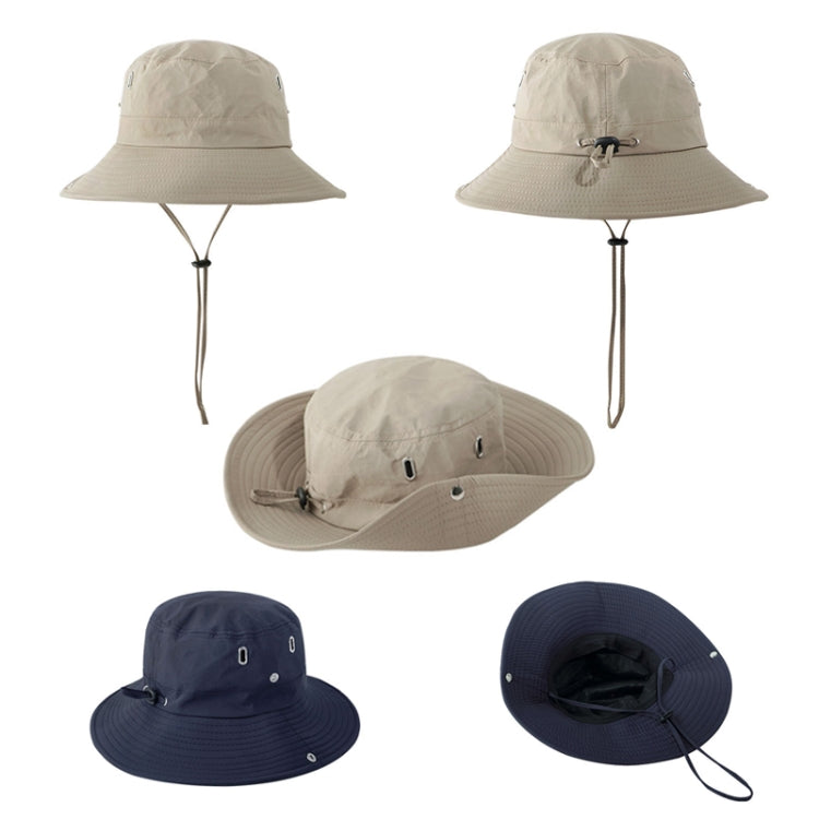 Cappello da pescatore versatile e traspirante con coulisse, Khaki, Black, Grey, Coffee, Dark Blue, Army Green