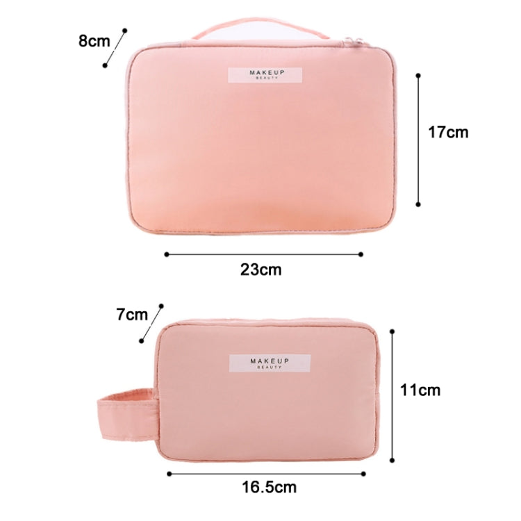 Borsa portaoggetti cosmetica portatile multifunzionale da viaggio di grande capacità, Matcha Green (Large), Cute Pink (Large), Mist Blue (Large), Dark Gray (Large), Matcha Green (Small), Cute Pink (Small), Mist Blue (Small), Dark Gray (Small)