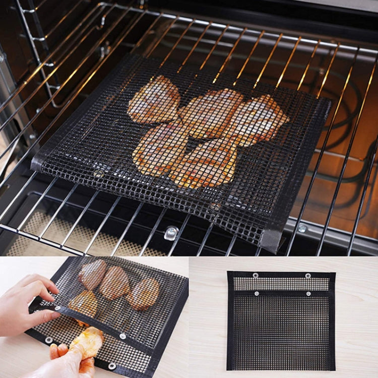 Borsa per grigliare in rete antiaderente per barbecue Vc005, dimensioni:, Black (24 x 14cm), Black (22 x 27cm), Black (30 x 27cm), Black (40 x 30cm)