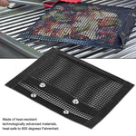 Borsa per grigliare in rete antiaderente per barbecue Vc005, dimensioni:, Black (24 x 14cm), Black (22 x 27cm), Black (30 x 27cm), Black (40 x 30cm)
