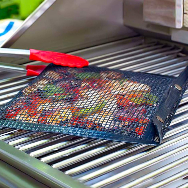 Borsa per grigliare in rete antiaderente per barbecue Vc005, dimensioni:, Black (24 x 14cm), Black (22 x 27cm), Black (30 x 27cm), Black (40 x 30cm)