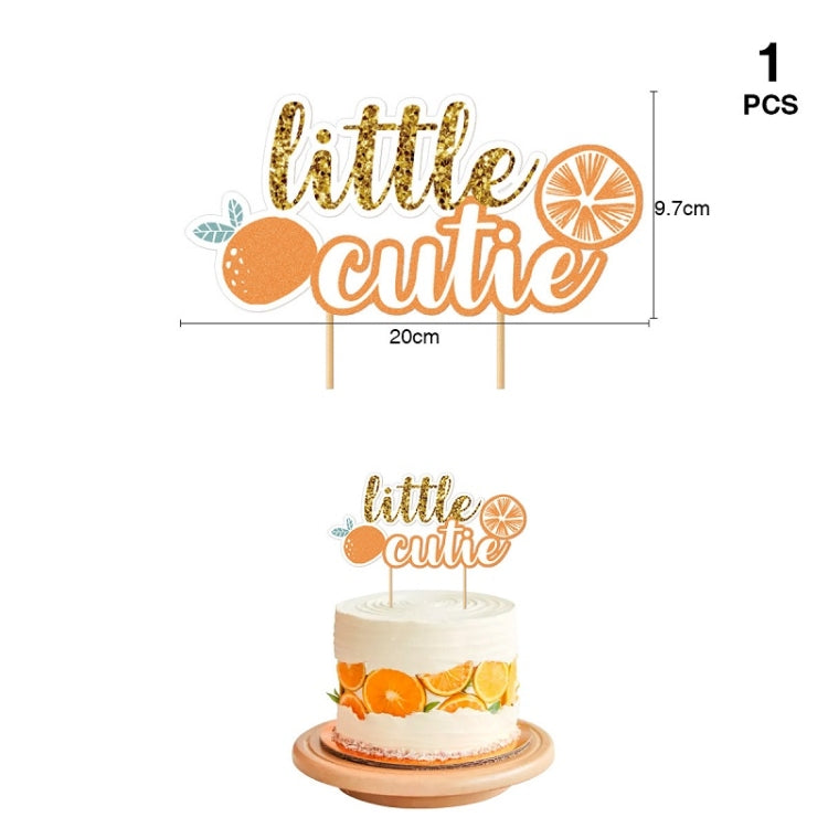 Decorazione per feste di compleanno per bambini a tema motivo agrumi, Baby Birthday Party Decoration
