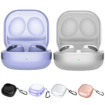 Custodia per auricolari in TPU ad alta trasparenza per Samsung Galaxy Buds Pro/Live, Transparent, Pink Gold, Black, Purple