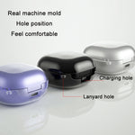 Custodia per auricolari in TPU ad alta trasparenza per Samsung Galaxy Buds Pro/Live, Transparent, Pink Gold, Black, Purple