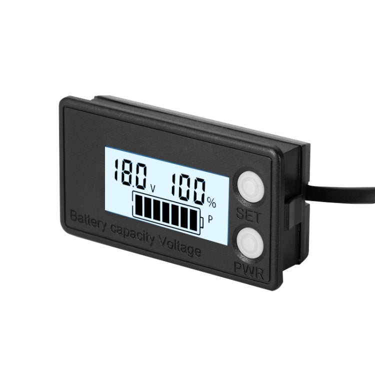 Misuratore di tensione con display digitale a batteria al litio piombo-acido a due fili LCD impermeabile, 8-100V (White), 8-100V (Blue), 8-72V (White), 8-72V (Blue)
