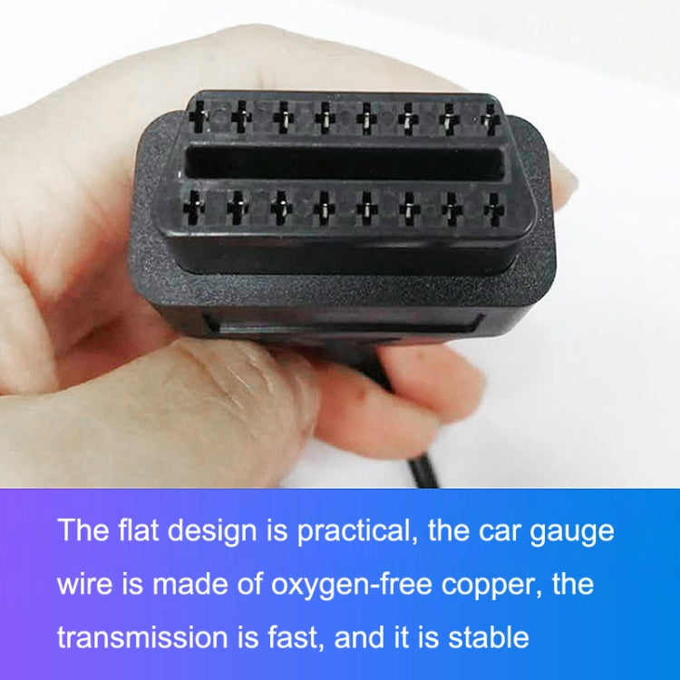 Cavo diagnostico per computer per auto con cavo di conversione femmina da 16 pin USB AM a OBD2, 16PIN