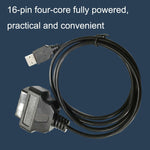Cavo diagnostico per computer per auto con cavo di conversione femmina da 16 pin USB AM a OBD2, 16PIN